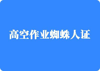 白白让你操高空作业蜘蛛人证